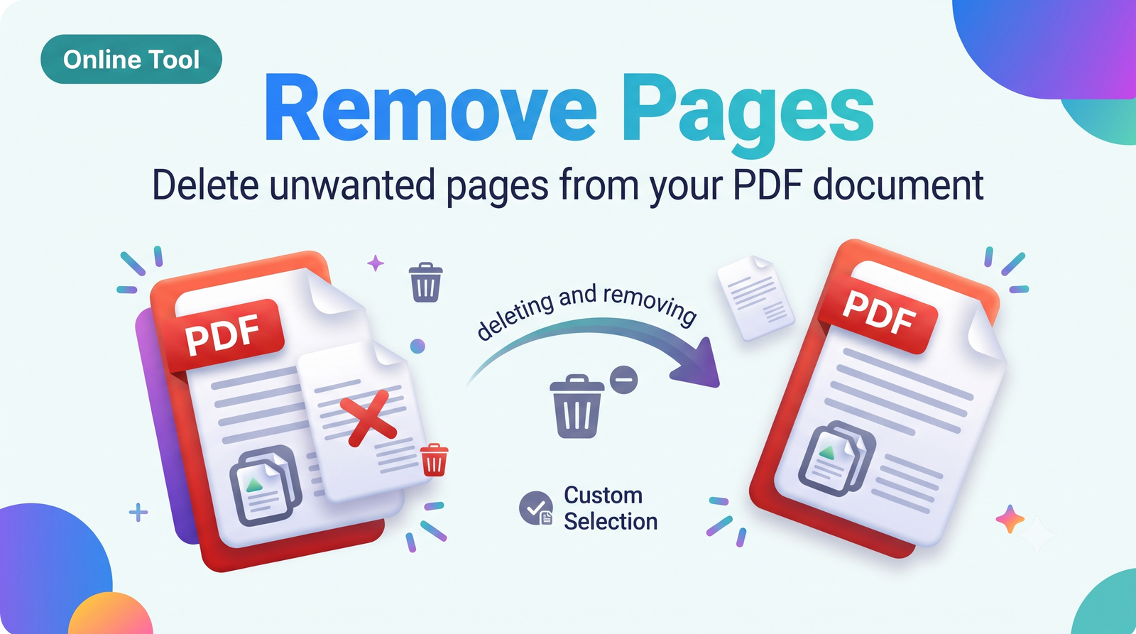 Remove Pages from PDF – Delete PDF Pages Online Free