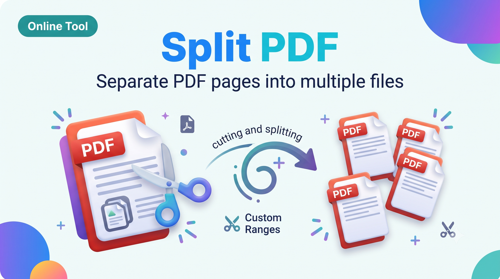 Split PDF – Separate PDF Pages or Extract Page Range Online Free