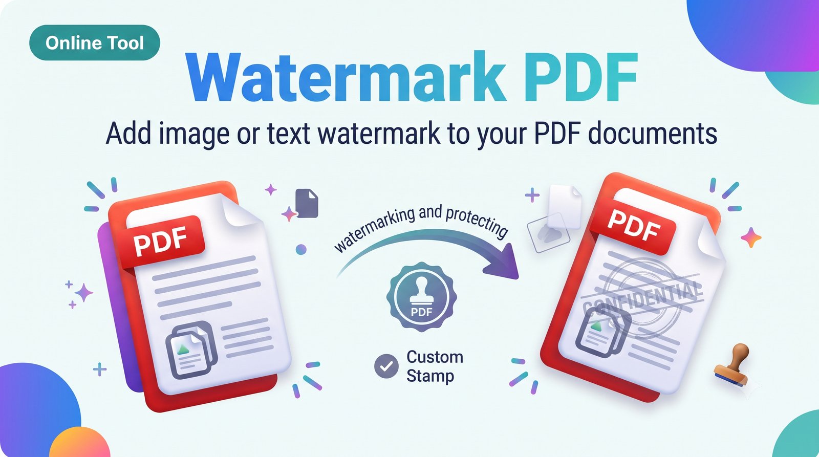 Watermark PDF – Add Text or Image Watermark to PDF Online Free