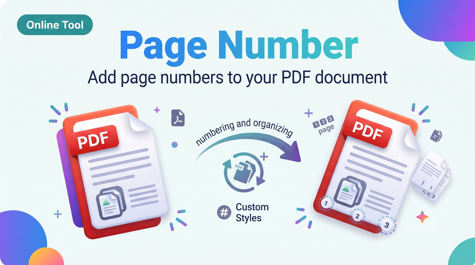 Add Page Numbers to PDF – Number PDF Pages Online Free